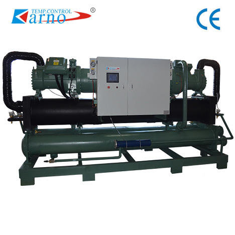 Water-cooled screw type double head chiller